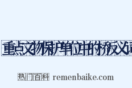 重点文物保护单位中的桥反义词是什么意思的图片
